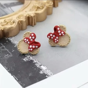 V129 DKNY MINI M@USE POLKADOT SCHLEIFE OHRSTECKER - Bild 1 von 5