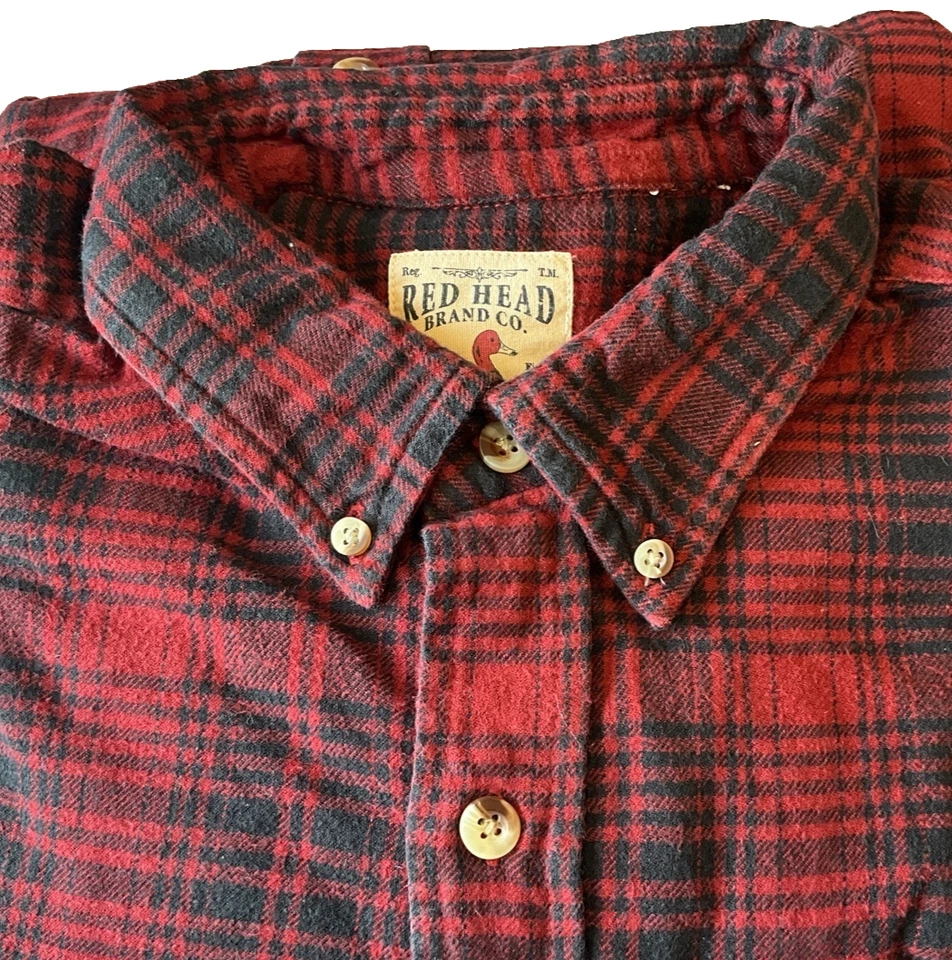 Camisa de franela a cuadros manga larga Red Head Brand Co PARA HOMBRES GRANDE como está defectos Foto 1 de 4