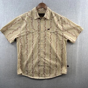 Howler Bros H Bar B Snap Shirt Large Beige Vintage Floral Western Pocket Retired - Bild 1 von 15