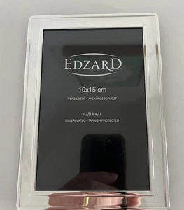 EDZARD Bilderrahmen 4”x6” Bilderformat versilbert anlaufgeschützt Neu in OVP  - Bild 1 von 19