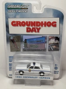 Greenlight 1980 Chevy Caprice Limited Groundhog Day Movie Police Car - White, t3 - Bild 1 von 2