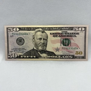 Serie 2017A US Fifty Dollar Schein Star Note 50 $ Chicago PG 02231654 * - Bild 1 von 2