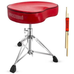 5 Core Drum Throne 4" gepolsterter ergonomischer 441 Pfund Kapazität höhenverstellbarer Stuhl - Bild 1 von 12