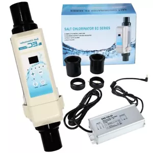 Sistema de cloración salina 110V para piscinas de hasta 26K galones generador de cloro - Imagen 1 de 14