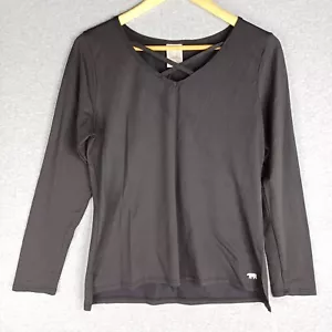 Running Bare Top Womens 14 Black Activewear Sports Long Sleeve - Picture 1 of 12