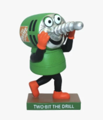 Atlanta Braves Home Depot Tools Series Two Bit the Drill Mini Bobblehead 7/30/23 Cover