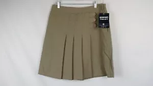 French Toast Girls School Uniform Beige Pleated Skort Zipper Closure - Picture 1 of 5