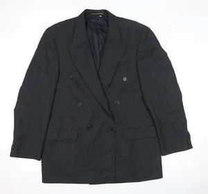 Vintage St Michael Mens Black Polyester Blend Suit Jacket Size 40 - Picture 1 of 10