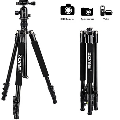 ZOMEI Portable Professional Aluminium Travel Tripod Ball Head for Camera DSLR - Image 1 of 4