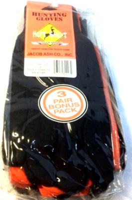 Jacob Ash Hot Shot Hunting Gloves Set Of 3 New One Size Fits Most - Image 1 of 3