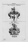1820 - Esenwein Virnsberg Faber Wappen Adel coat of arms heraldry Kupferstich