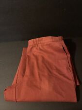 Alfred Dunner Burnt Orange Cotton Elastic Waist Pocket Pull On Pants Size 14P