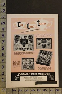1954 TOY AD TEA SET BANNER PLASTICS CORP PATERSON NJ PAGODA TABLEWARE DISH TE89 - Picture 1 of 1