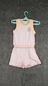 Epic Threads Girls Sz M Rhinestone Star Detail Romper Pink NWT Elastic Waistband - Picture 1 of 9