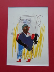 Jean-Michel Basquiat Pop Art Print Abuelita Black Woman African American Grandma - Picture 1 of 4