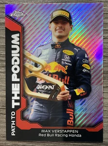 2021 Topps Chrome Formula 1 Red Bull Racing Honda Max Verstappen #PTP-MV 🔥 - Picture 1 of 2