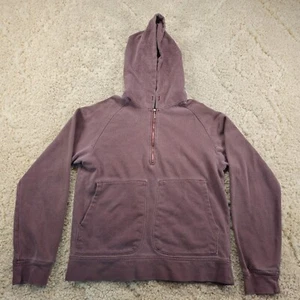 American Eagle Womens Lightweight Hoodie Quarter Zip Dual Pocket Size Small - Picture 1 of 9