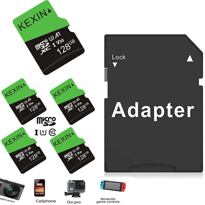 128GB 5Pack Micro SD TF Card Flash Memory Card SDXC Class 10 For Phone Camera - Image 1 of 4