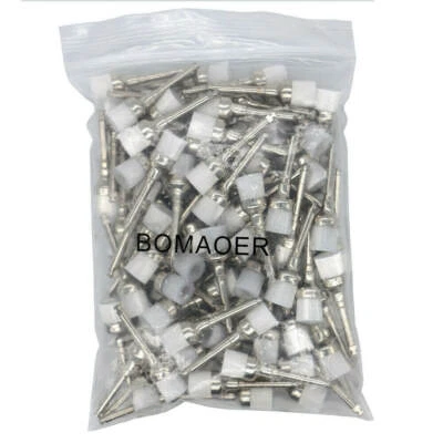 100pcs/box Dental Prophy Brush White Nylon bowl Type Polishing Brush UK - Image 1 of 4