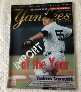 1997 Yankees Magazine Vol 18, IS 4 • Hadeki Irabu - Tino Poster - No Label - Picture 1 of 6