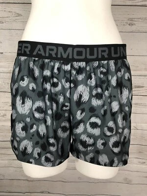 Under Armour Girls Animal Print Athletic Shorts Size Youth XL Black & Gray - Image 1 of 4