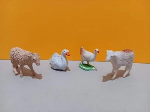 lote de antiguas figuras de belén navidad animales ovejas cisne y pájaro años 60 - Bild 1 von 3