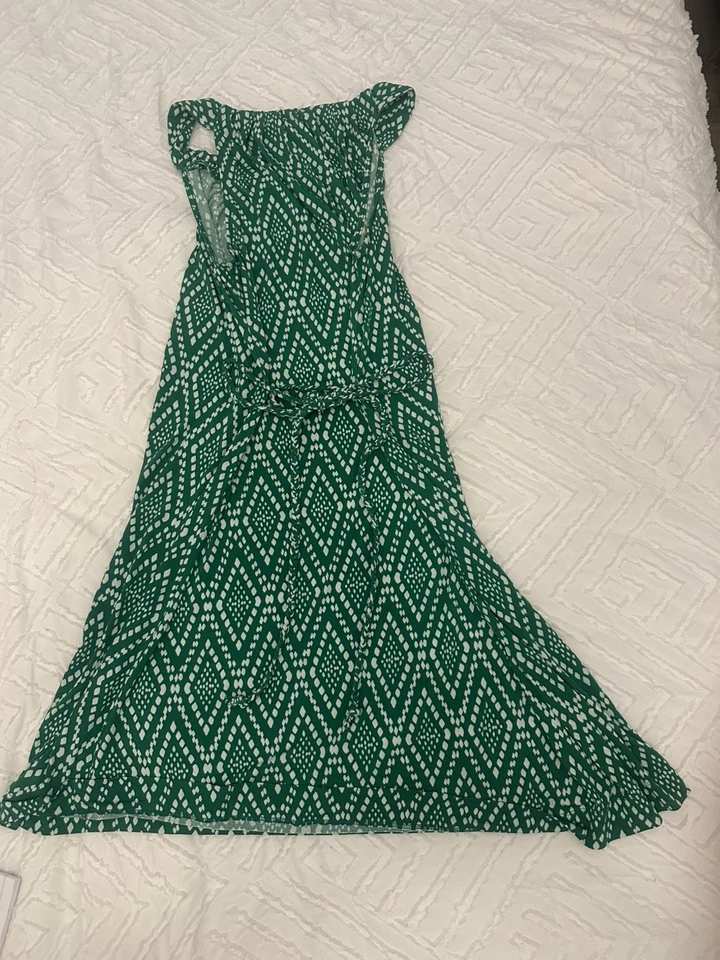 Vestido Banana Republic Mujer Verde y Blanco Talla M Foto 1 de 4