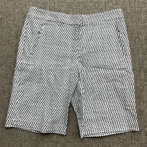 Izod Golf Bermuda Shorts Damen 12 weiß schwarz aktiv Tennis Pickleball neu mit Etikett - Bild 1 von 10