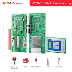 Daly Inverter Smart BMS Lifepo4 8S 24V/16S 48V 100A Home Energy Storage BMS Wifi - Picture 1 of 25