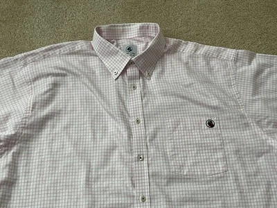 Southern Proper Mens Button Down Shirt Pink Check XL - Image 1 of 4