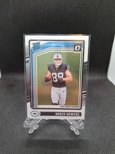 2024 Panini Donruss Optic Brock Bowers Rated Rookie Raiders - Picture 1 of 2