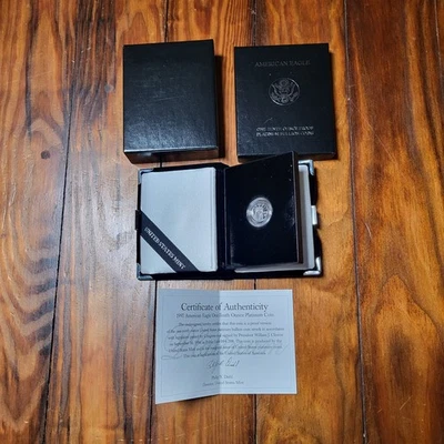 Moneda de platino American Eagle 1997 de una décima onza West Point como nueva EE. UU. FIS Foto 1 de 4