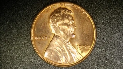 1958 D Lincoln Cent Die Crack - US Mint Error - Image 1 of 4