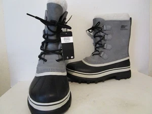 Sorel Caribou WP isolierte wasserdichte Damen-Schneestiefel Schiefer/Stein Größe 10 - Bild 1 von 6