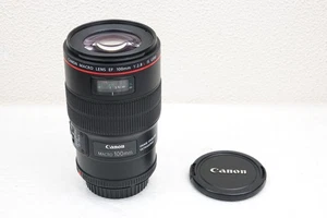 CANON EF 100mm f2.8 L MACRO IS USM PRIME LENS - GOOD CONDITION - TINY FUNGUS - Picture 1 of 24