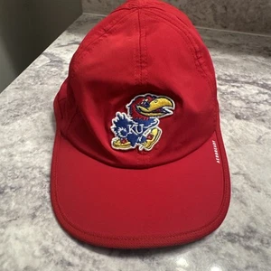 University of Kansas Jayhawks KU rot Adidas Einheitsgröße Mütze Baseball Cap NCAA - Bild 1 von 5