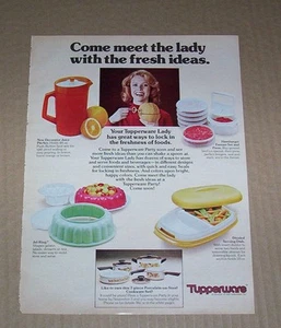 1979 impreso página de anuncio - Contenedores Tupperware bloqueado frescura dama ideas frescas - Imagen 1 de 1