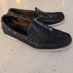 Allen Edmonds Kirkwood Boat Shoes Loafers Black US 9 D - Picture 1 of 11