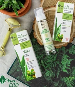 AVA ECO-ALOE ORGANIC Fig Opuntia&Aloe Vera Tages-/Nachtcreme, Augencreme GESICHTSSERUM - Bild 1 von 8