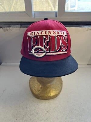 Gorra de béisbol Cincinnati Reds MLB negra roja grande hechizo New Era SnapBack Foto 1 de 4