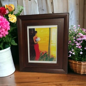 Vintage Signed Authenticated EMILE BELLET Pleine Floraison Seriolithograph  - Picture 1 of 12