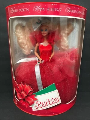Muñeca Barbie Felices Fiestas 1988 Pasión Europea Gran Gala Coleccionista Vacaciones UE. Foto 1 de 4