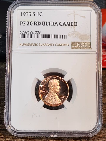 1985 S Lincoln 1c, NGC Certified PF 70 UCAM RD, "PERFECT", 003 Cover