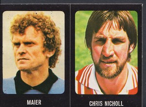 Transimage 1979/80 Football Sticker - No's 249 & 380 - Chris Nicholl & Maier