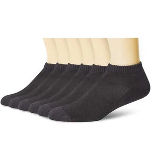 +MD 6 Pairs Bamboo Low Cut Socks for Mens/Womens Liner Cushion Wicking Smell ... - Picture 1 of 7
