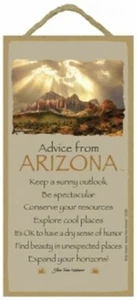Advice from Arizona Keep a sunny outlook Be spectacular Expand... 10X5 Sign D82 - Picture 1 of 4