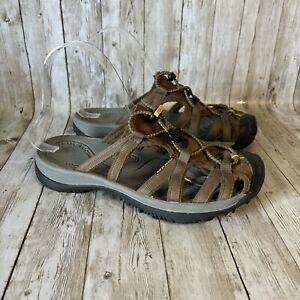 Keen Shoes Womens 7.5 Brown Whisper Backless Slide Outdoor Casual Hiking Sandal