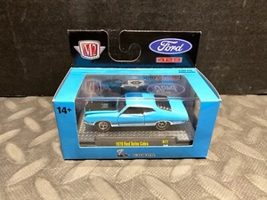 Ford Torino Cobra 1970 1/64 M2 azul con capó negro - Imagen 1 de 2