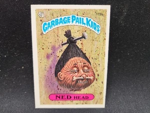 1986 Garbage Pail Kids series 3 Ned Head 119a GPK OS3 Glossy - Picture 1 of 6