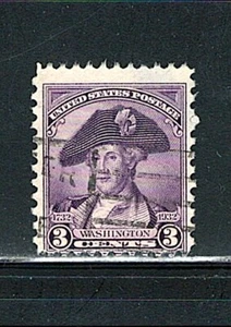 US Year of 1932 Washington Single Stamp Scott# 708 (Used), - Picture 1 of 2